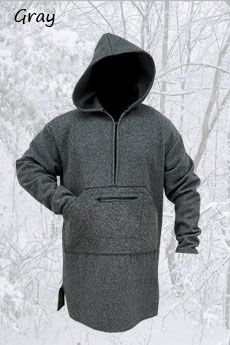 Northwoods Anorak Grey (Blanket Weight Heaviest Wool)