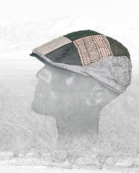 Short Brim Shooting/Driving Cap Patchwork