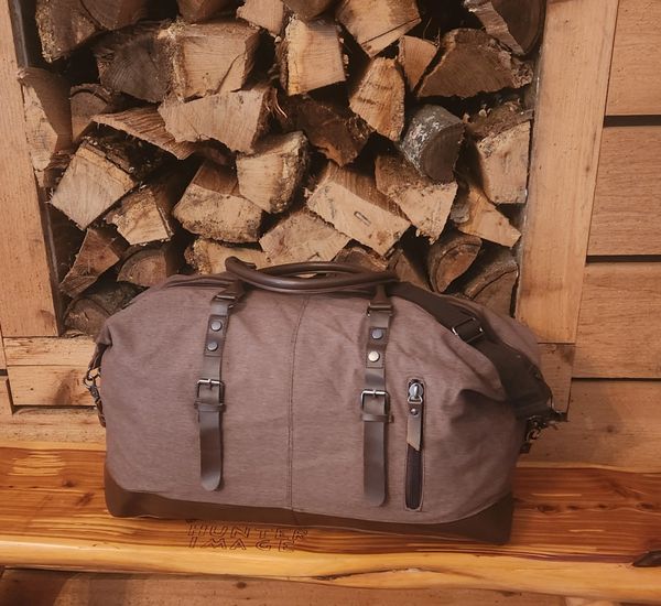 XL Northwoods Duffle Brown Canvas