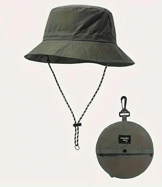 Foldable Quick Drying Hat Olive Green