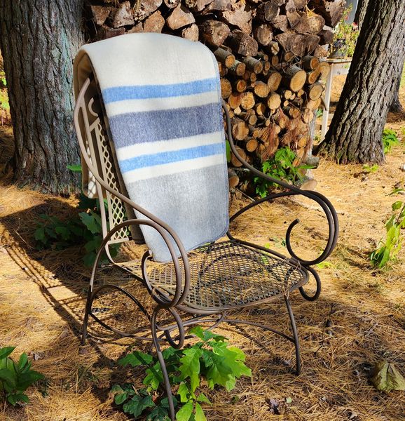 Wool Blanket Artic Gray