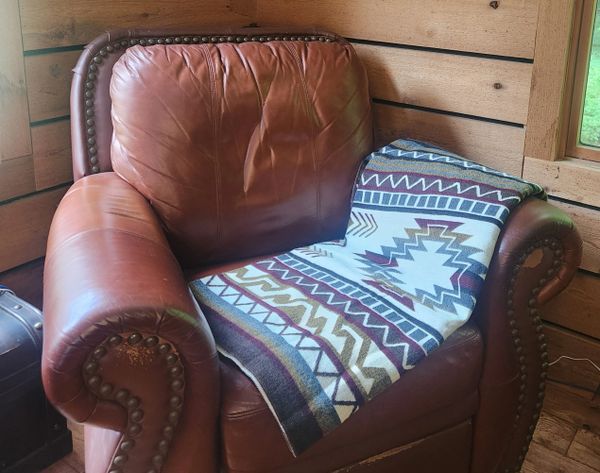 Brown Navajo Alpaca Wool Blanket