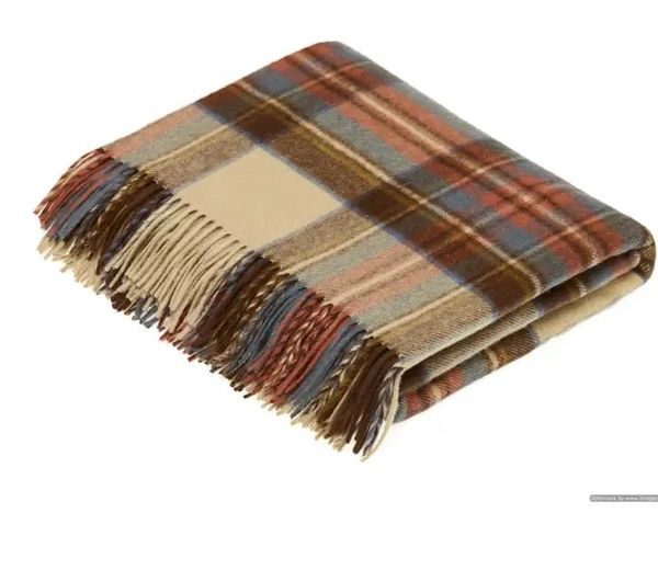 Tartan Plaid Blanket Antique Dress Stewart
