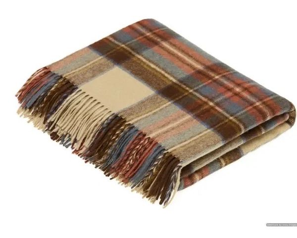 Tartan Plaid Blanket Antique Dress Stewart