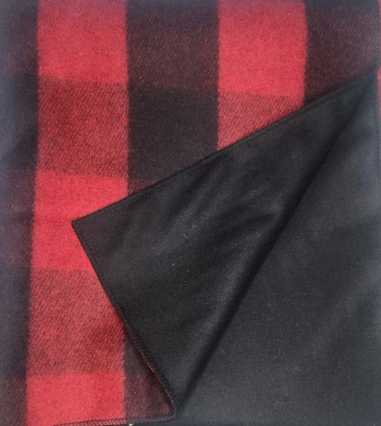 Wool Blanket Red Buffalo Plaid Wool lined