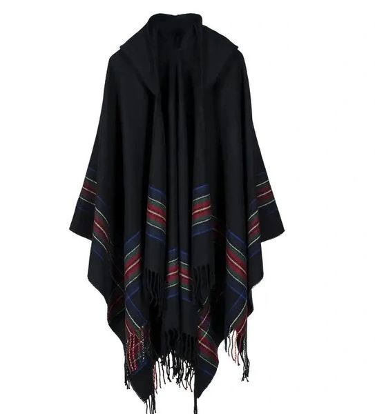 Hooded Cape Black