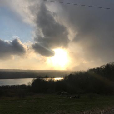 clouds over seneca lake