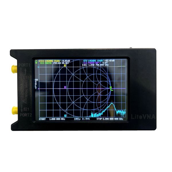 NANO VNA LITEVNA64 .5MHz-6GHz Antenna analyzer 4" Touchscreen SWR Analyzer