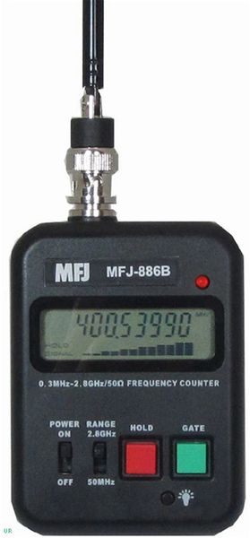 MFJ-886B, Pocket-Size Frequency Counter, 300 Hz to 2.8 GHz