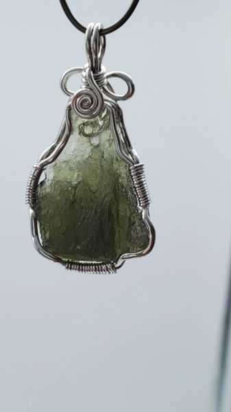 Moldavite on sale wire wrap