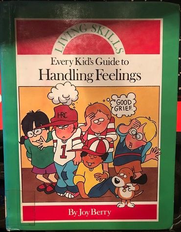 Children learning to handle feelings from a guidebook cover.