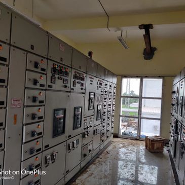 Control & Relay panels at a Substation