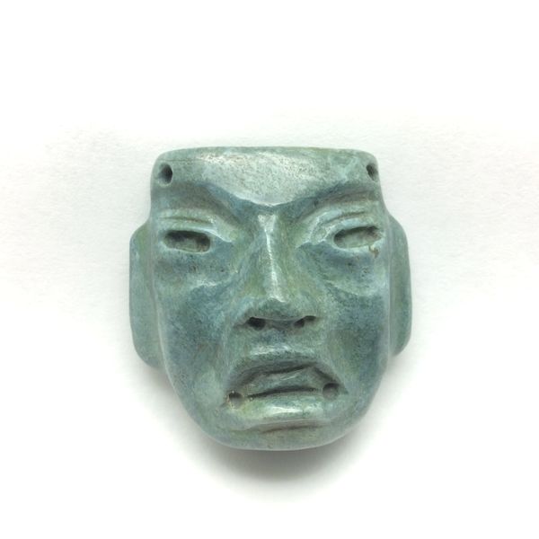 Guatemalan Jade Maya stone beads tubes necklace armony & protection stone 