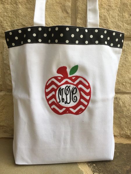 personalized canvas tote bags for teachers