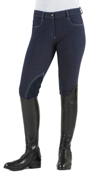 Ovation® SoftFLEX Zip Front Classic Knee Patch Breeches - Ladies'