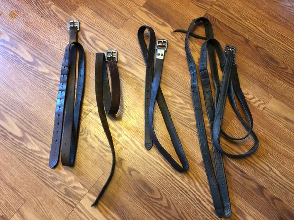 Lot of used leathers