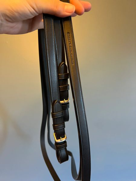 Bobby's English Tack Silver Spur Flat Leather Rein