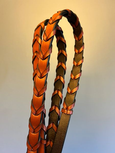 Bobby's English Tack Signature flat laced reins