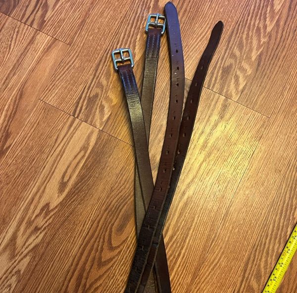 Used 57-62" stirrup leathers