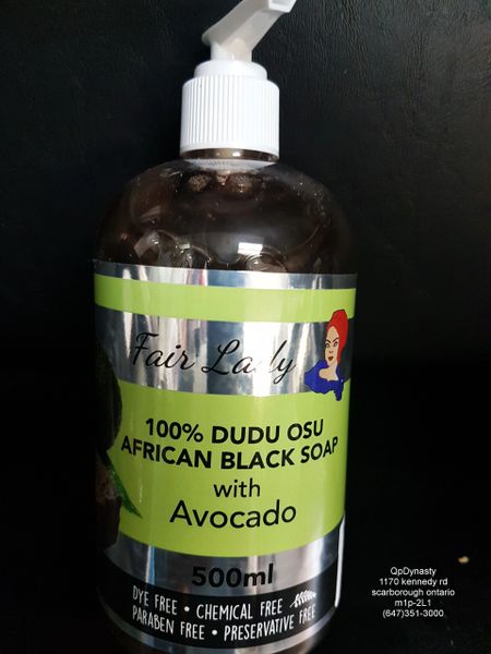 100% Avocado Black Soap Jar paste or Liquid