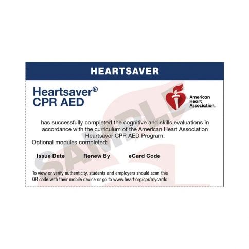 Heartsaver CPR AED