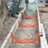 Accufooting braces placing concrete