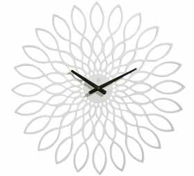 Oslo Wood White Clock