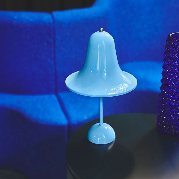 Verpan Pantop Portable Table Lamp Light Blue | Nordium Lighting