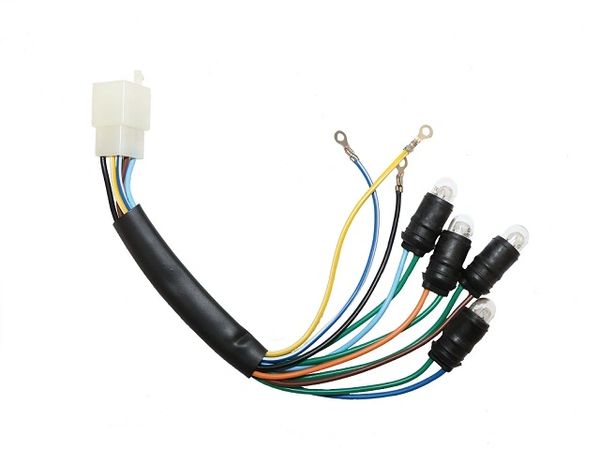 Universal Parts Speedometer Assembly Wiring Harness - 4 Bulb