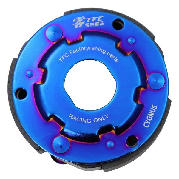 TFC titanium anodized clutch for yamaha Zuma 125 scooters.