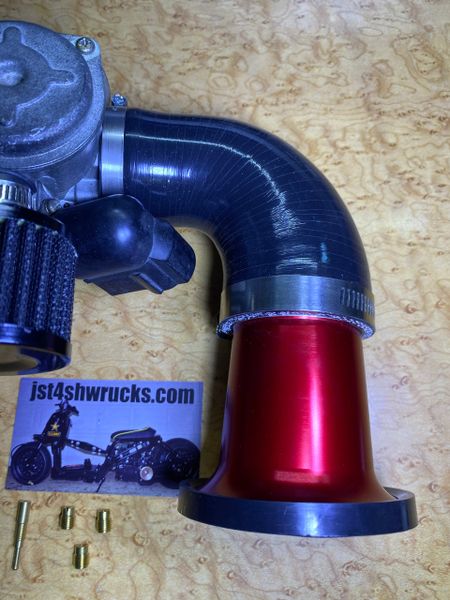 Honda Ruckus 49cc intake Vstack set up with idle and main jets