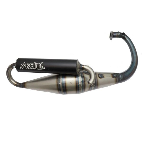 Polini Team 4 Exhaust for 89-01 Yamaha Zuma prebug CW50 2 Stroke Scooters.