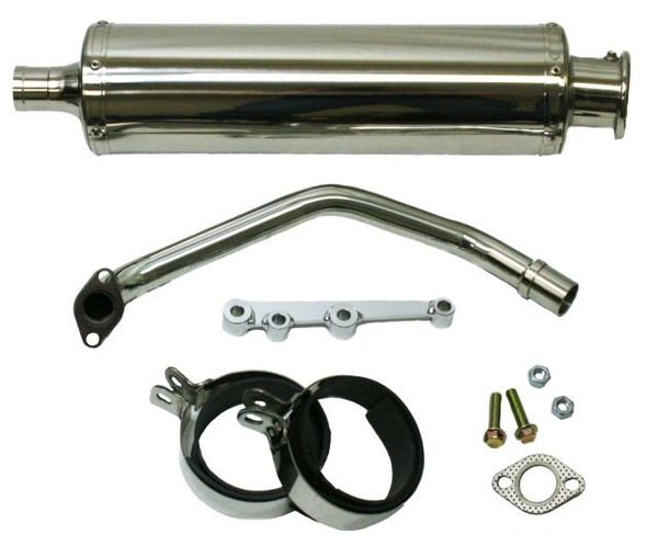 SSP-G 2nd Gen GY6 Round Stainless Performance Exhaust