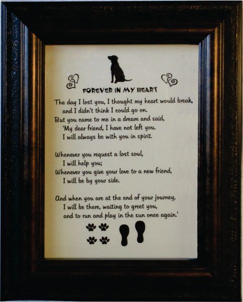 Loss of Dog - Memorial Poem Picture | Homer's Furry Manor