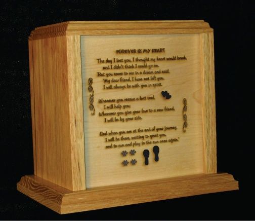 Loss of Pet Urn with Memorial Poem