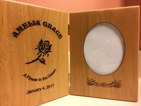 Custom Engraved Double Plaque for Special Occasion - with Picture Cut-out