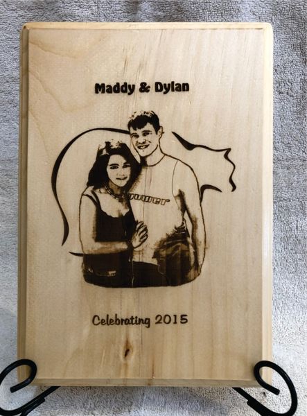 Custom Engraved Picture of Family and Friends from Photo