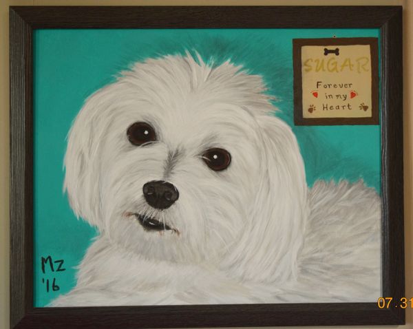 Loss of Pet Memorial Painting - From your favorite photo