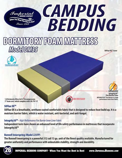 Dormitory Mattress "Please Call For Pricing"