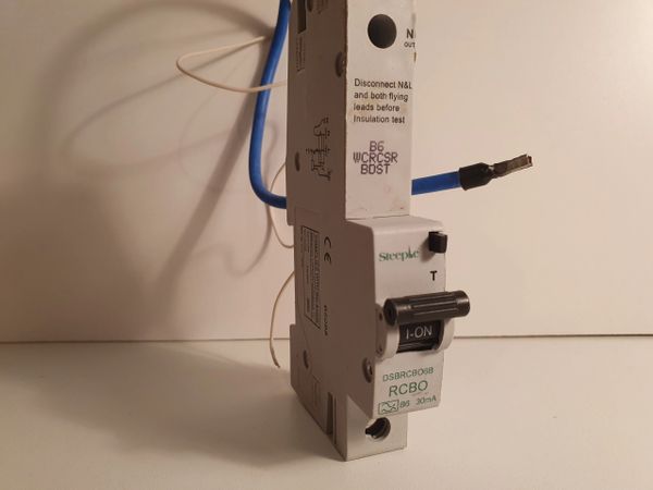 STEEPLE 6A 30mA type B RCBO. MCB-RCD circuit breaker, DSBRCBOB6
