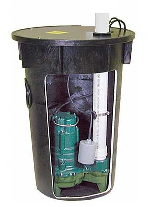 912-0007 Packaged sewage pump system with 4/10 HP M264 Zoeller Pump