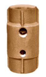Check Valves - Brass - Lead Free ​Female Pipe Threads x Female Pipe Threads With 2 Taps 1/4" and 1/8"