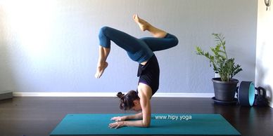 Feathered Peacock Pose, Pincha Mayurasana, Forearm Stand