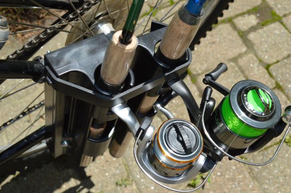 mountain bike fishing rod holder
