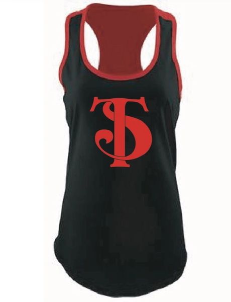 TS Logo Two Toned Racer Back Tank >>