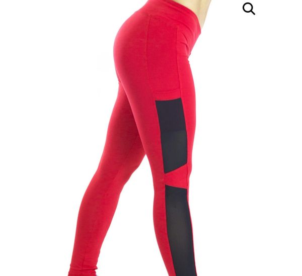 Supreme Mesh Leggings w / pocket RED