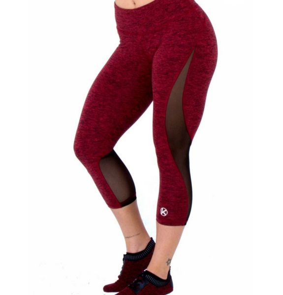 Rai'Lyn Red 3/4 Capri Leggings