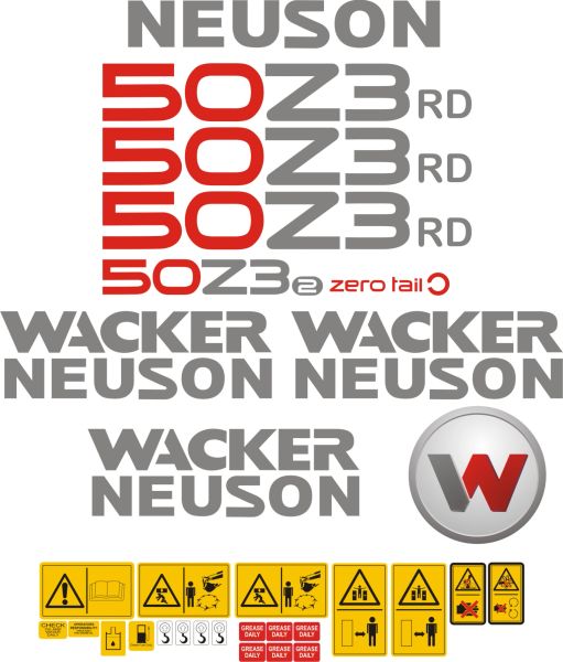 Jeu D'autocollants Neuson Pour Pelle 1403 - Set De Stickers Neuf Pour Engin De Chantier