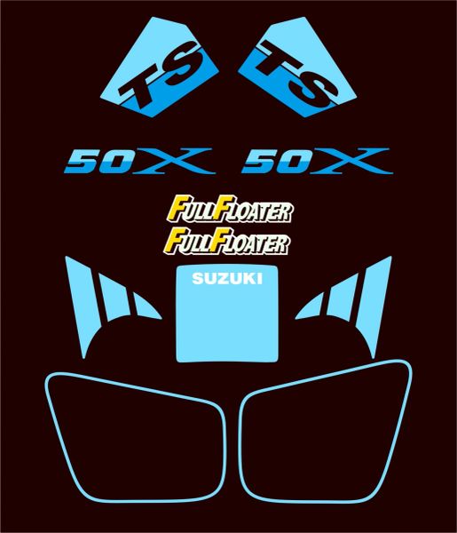 Suzuki TS50X 1987 Decal Kit