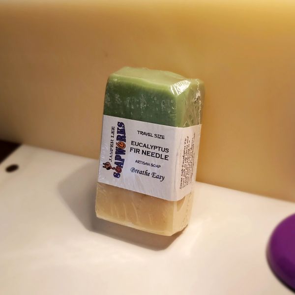 Sauna Safe Eucalyptus Fir Artisan Soap | Jasper Lee Soapworks LLC